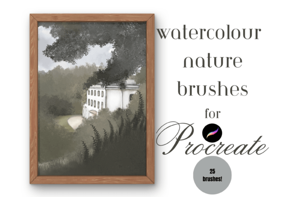 Download Watercolour Nature Brushes Procreate X25 - Brushes procreate Collection