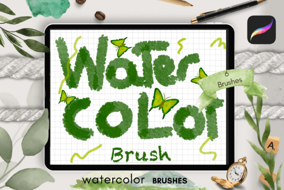 Download Delicate Watercolor Brushes Procreate - Brushes procreate Collection