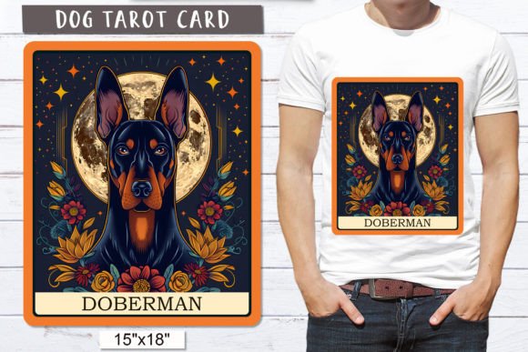 Download Doberman Png | Tarot Card Dog - Doberman Collection