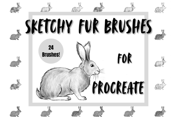 Download Sketch Fur Brushes Procreate X 24 - Brushes procreate Collection