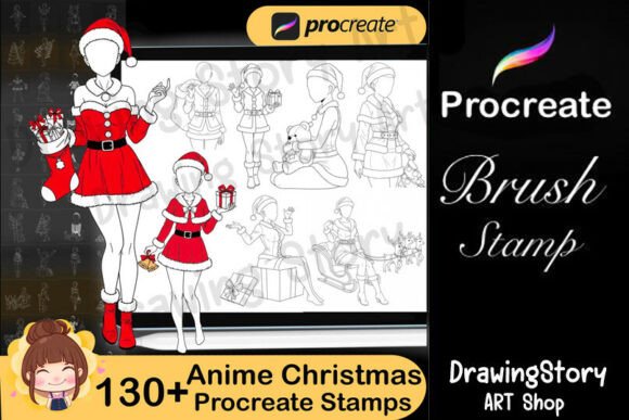 Download 130+ Anime Christmas Brushes Procreate - Brushes procreate Collection