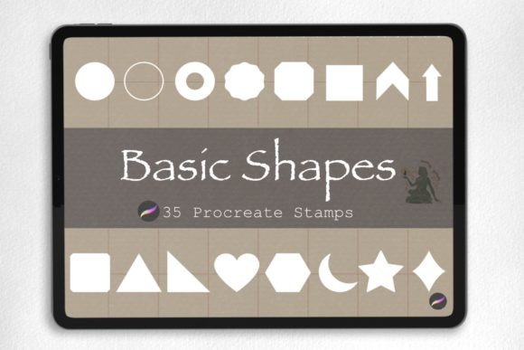 Download Basic Shape Procreate Brush Stamp - Shape Collection