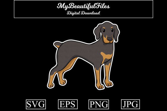 Download Doberman Pinscher Dog Cartoon - Doberman Collection