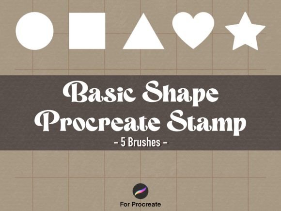 Download 5 Basic Shapes Procreate Brush Stamp - Shape Collection